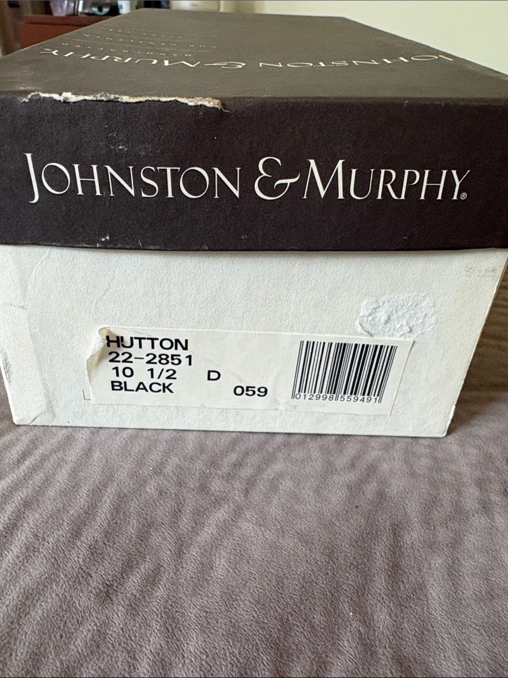 Johnston & Murphy Black and White Hutton Shoes men’s 10.5 D